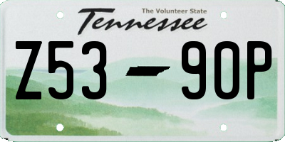 TN license plate Z5390P