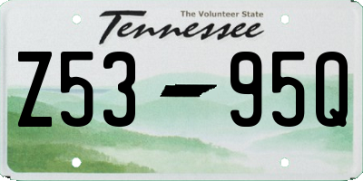 TN license plate Z5395Q