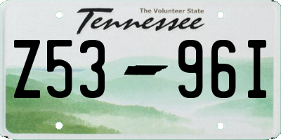 TN license plate Z5396I