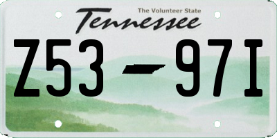 TN license plate Z5397I