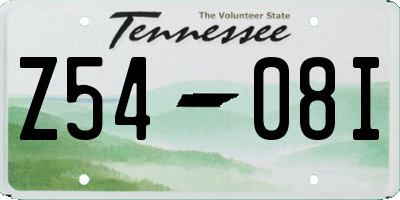 TN license plate Z5408I