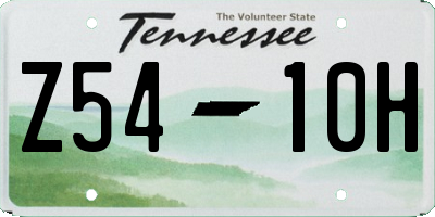 TN license plate Z5410H