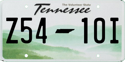 TN license plate Z5410I