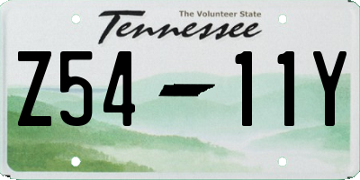 TN license plate Z5411Y