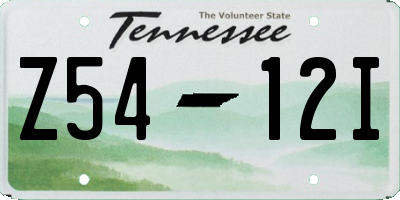 TN license plate Z5412I