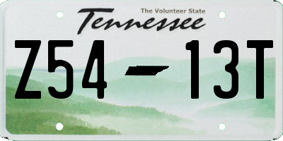 TN license plate Z5413T