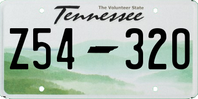 TN license plate Z5432O