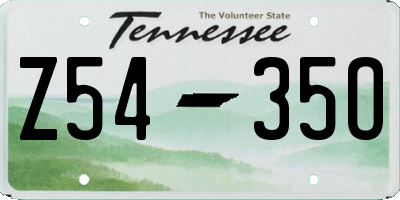 TN license plate Z5435O