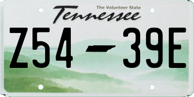 TN license plate Z5439E