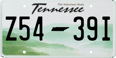 TN license plate Z5439I