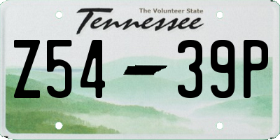 TN license plate Z5439P