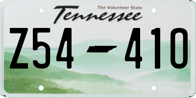 TN license plate Z5441O