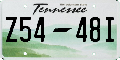 TN license plate Z5448I