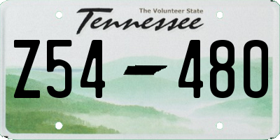 TN license plate Z5448O
