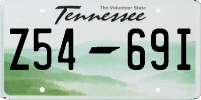 TN license plate Z5469I