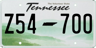 TN license plate Z5470O