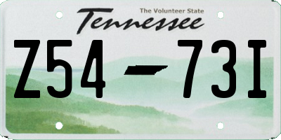 TN license plate Z5473I