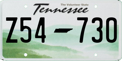 TN license plate Z5473O