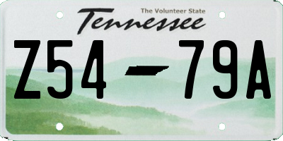 TN license plate Z5479A