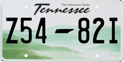 TN license plate Z5482I