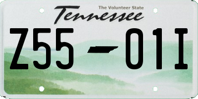 TN license plate Z5501I