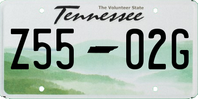 TN license plate Z5502G