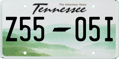 TN license plate Z5505I