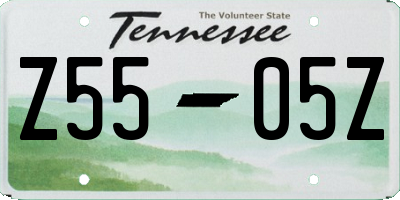 TN license plate Z5505Z