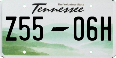 TN license plate Z5506H