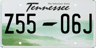 TN license plate Z5506J