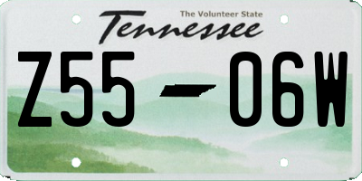 TN license plate Z5506W