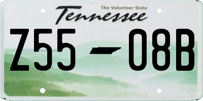 TN license plate Z5508B