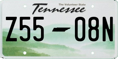 TN license plate Z5508N