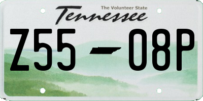 TN license plate Z5508P