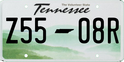 TN license plate Z5508R