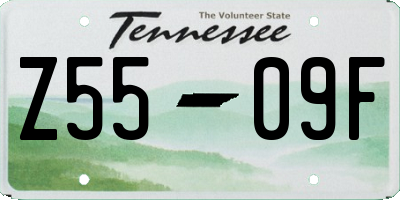 TN license plate Z5509F