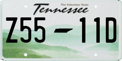TN license plate Z5511D