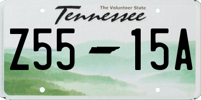 TN license plate Z5515A