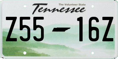 TN license plate Z5516Z