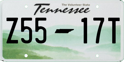 TN license plate Z5517T