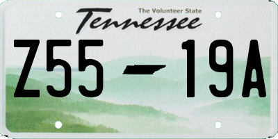 TN license plate Z5519A