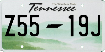 TN license plate Z5519J