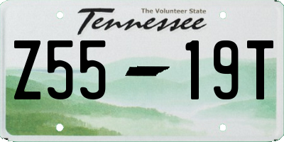 TN license plate Z5519T