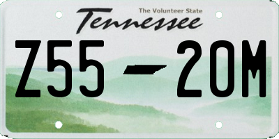 TN license plate Z5520M