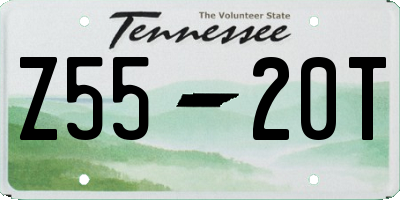 TN license plate Z5520T