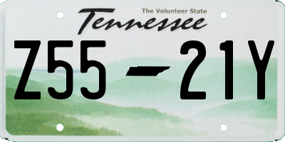 TN license plate Z5521Y