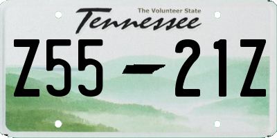 TN license plate Z5521Z