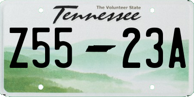 TN license plate Z5523A