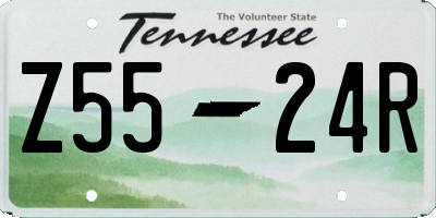 TN license plate Z5524R