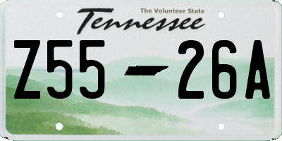 TN license plate Z5526A